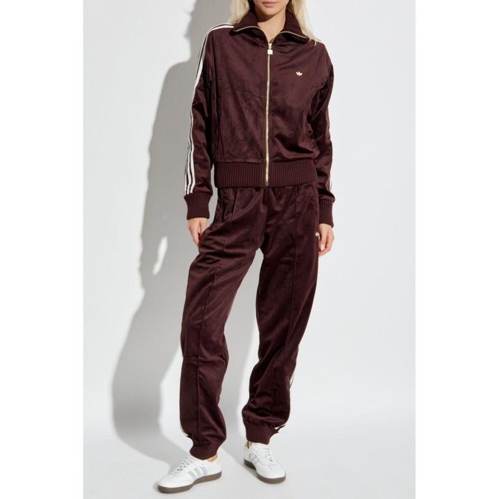 NWT Adidas Premium Brushed Velvet Track Joggers Pants NEW XS